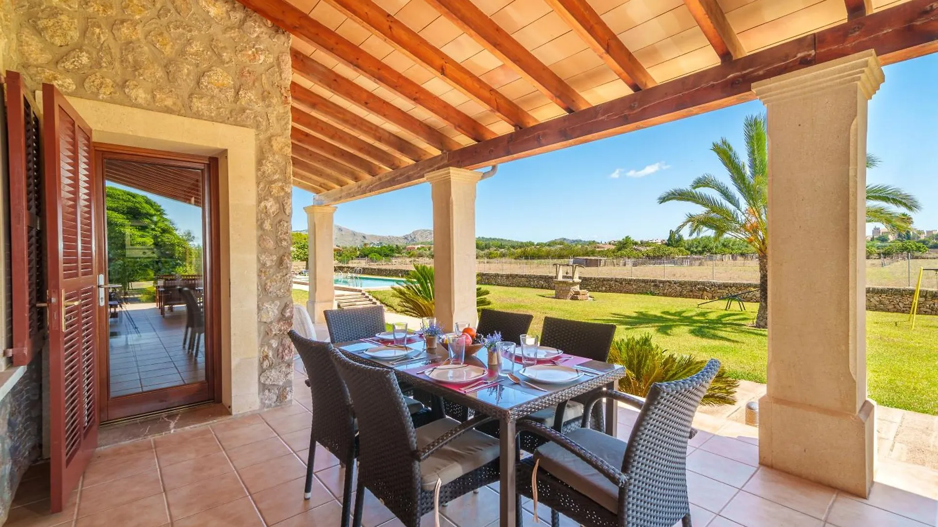 Villa Can Mosca, Garden And Swimming Pool Close To Beach 알쿠디아